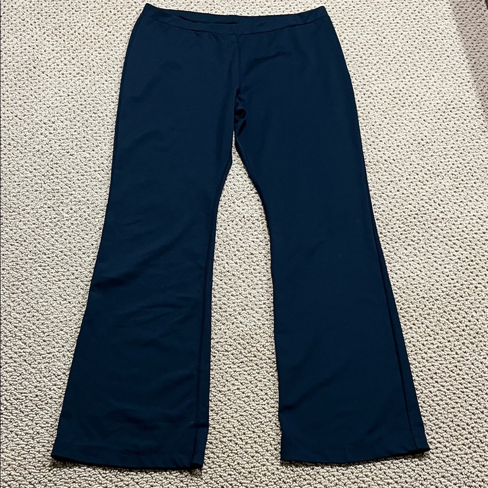 Black Stretch flare pants